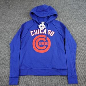 Chicago Cubs Hoodie Sweatshirt Womens Medium Blue MLB Baseball 5th & Ocean